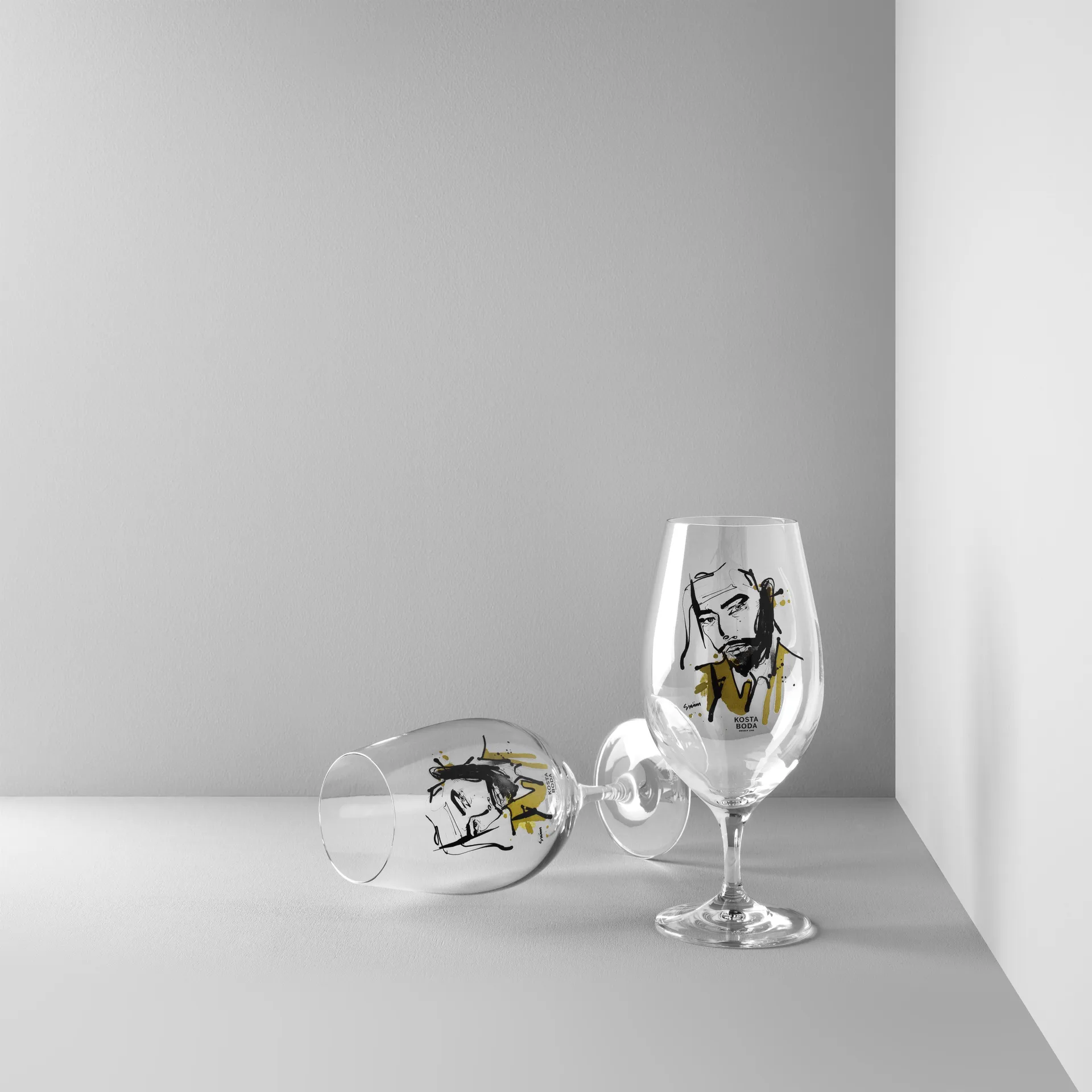 All about you ölglas 40 cl 2-pack, Want him (grön) Kosta Boda