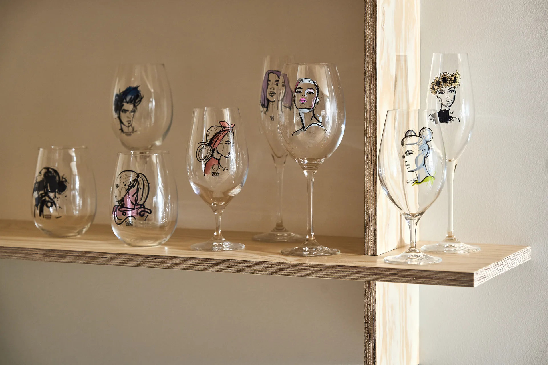 All about you vinglas 52 cl 2-pack, Miss him (blå) Kosta Boda