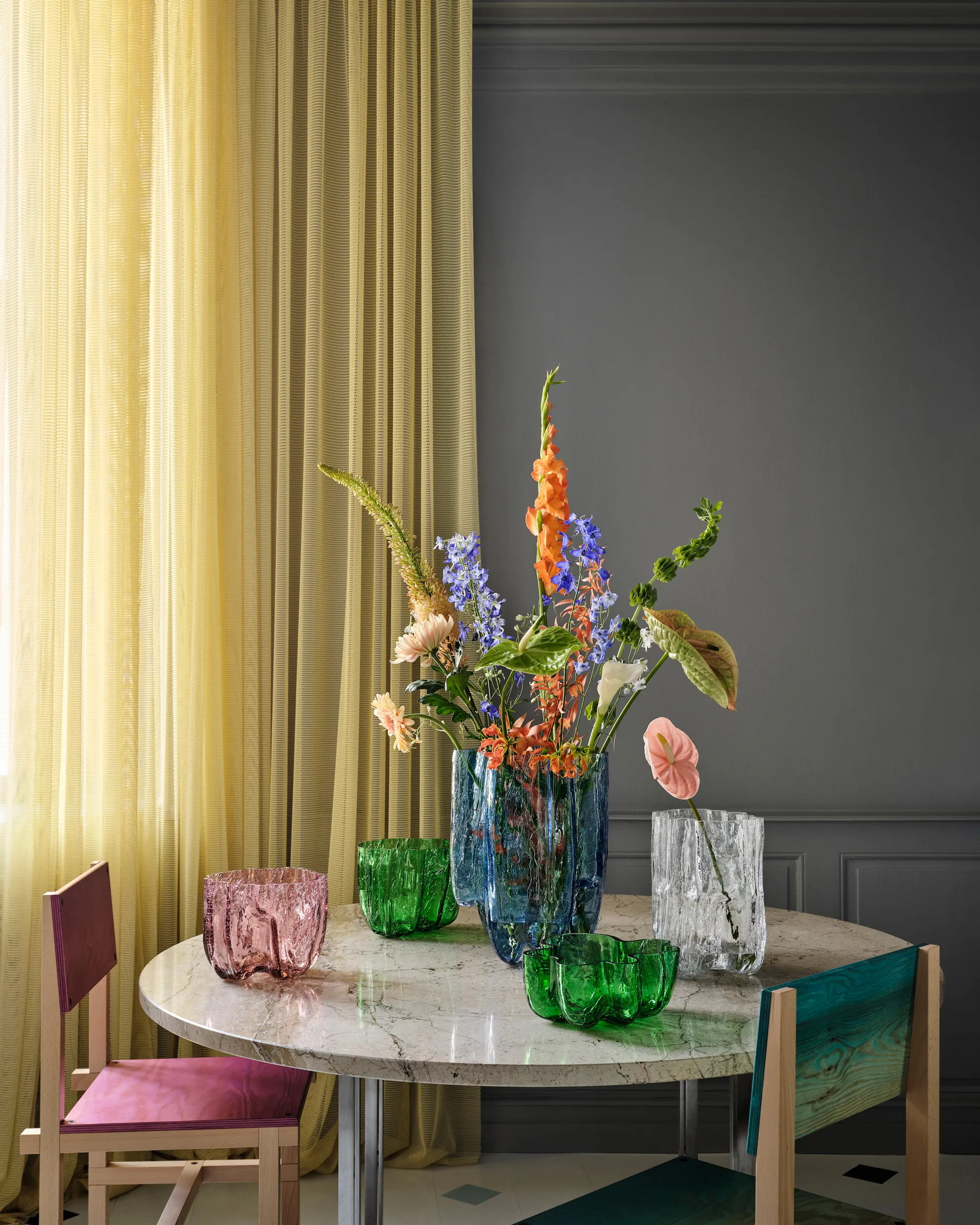 Crackle vas 17,5 cm, Rosa Kosta Boda