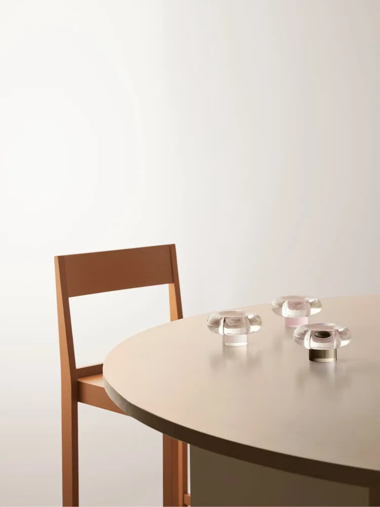 Orion ljuslykta Ø11x6,3 cm, Rosa Kosta Boda