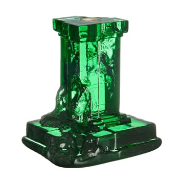 Kosta Boda Rocky Baroque ljusstake 150 mm Smaragdgrön
