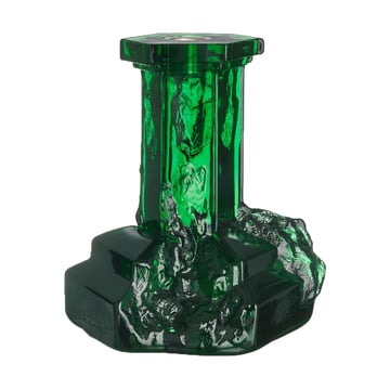 Kosta Boda Rocky Baroque ljusstake 175 mm Smaragdgrön