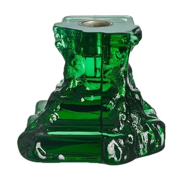 Kosta Boda Rocky Baroque ljusstake 95 mm Smaragdgrön