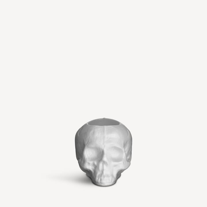 Skull ljuslykta 8,5 cm, Vit Kosta Boda