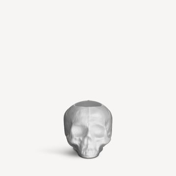 Kosta Boda Skull ljuslykta 8,5 cm Vit