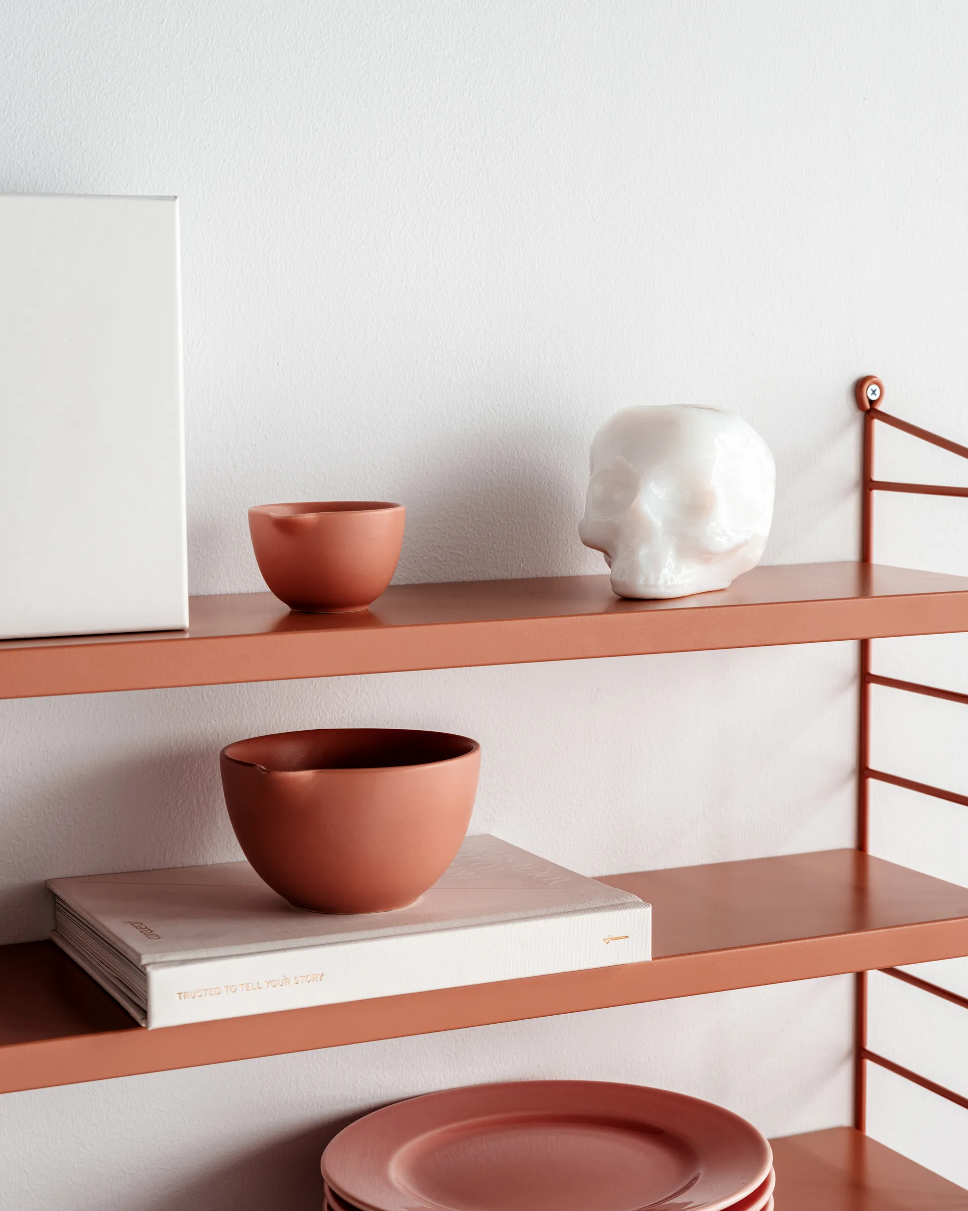 Skull ljuslykta 8,5 cm, Vit Kosta Boda