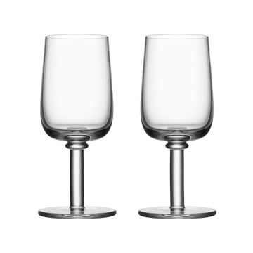 Läs mer om Kosta Boda Viva glas på fot 25 cl 2-pack Klar
