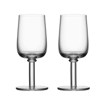 Kosta Boda Viva glas på fot 25 cl 2-pack Klar