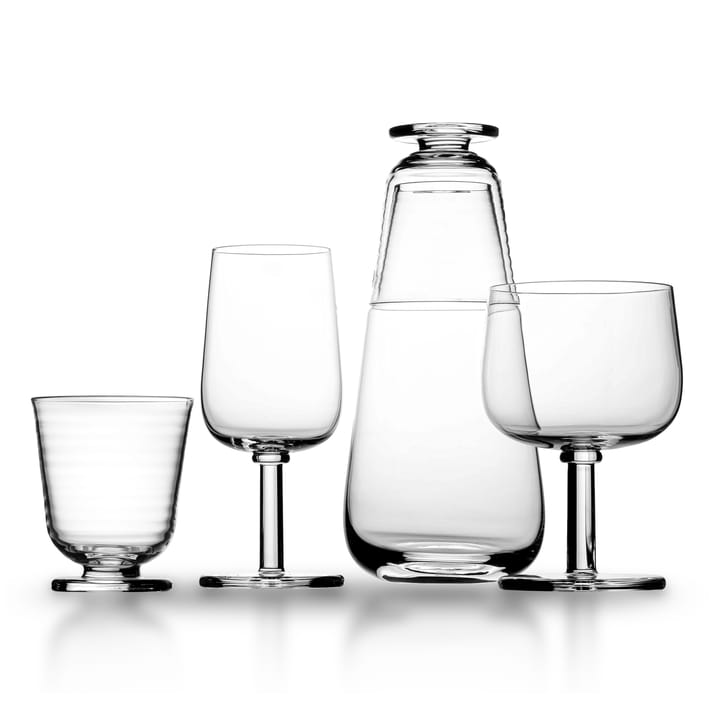 Viva glas på fot 35 cl 2-pack, Klar Kosta Boda