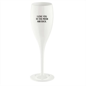 Koziol Cheers champagneglas 10 cl 6-pack Love you to the moon