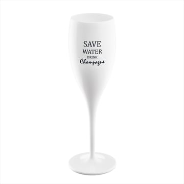 Koziol Cheers champagneglas 10 cl 6-pack Save water drink champagne