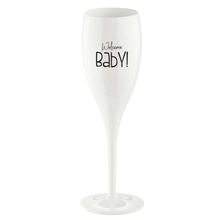 Cheers champagneglas 10 cl 6-pack - Welcome baby - Koziol
