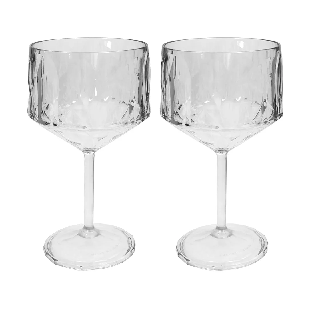 Club No. 15 drinkglas plast 40 cl 2-pack, Kristallklar Koziol