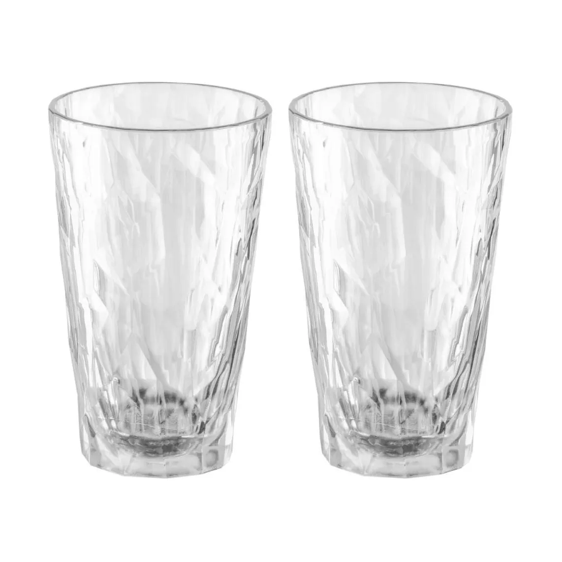 Club No. 6 longdrinkglas plast 30 cl 2-pack, Kristallklar Koziol