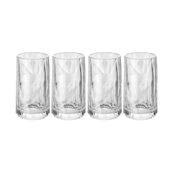 Club No. 7 snapsglas plast 4 cl 4-pack, Kristallklar Koziol