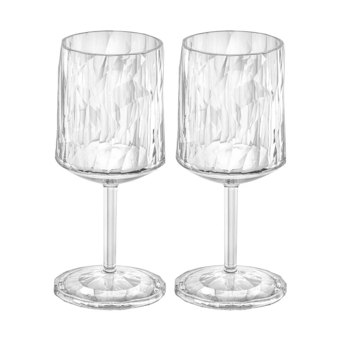 Club No. 9 vinglas plast 20 cl 2-pack, Kristallklar Koziol