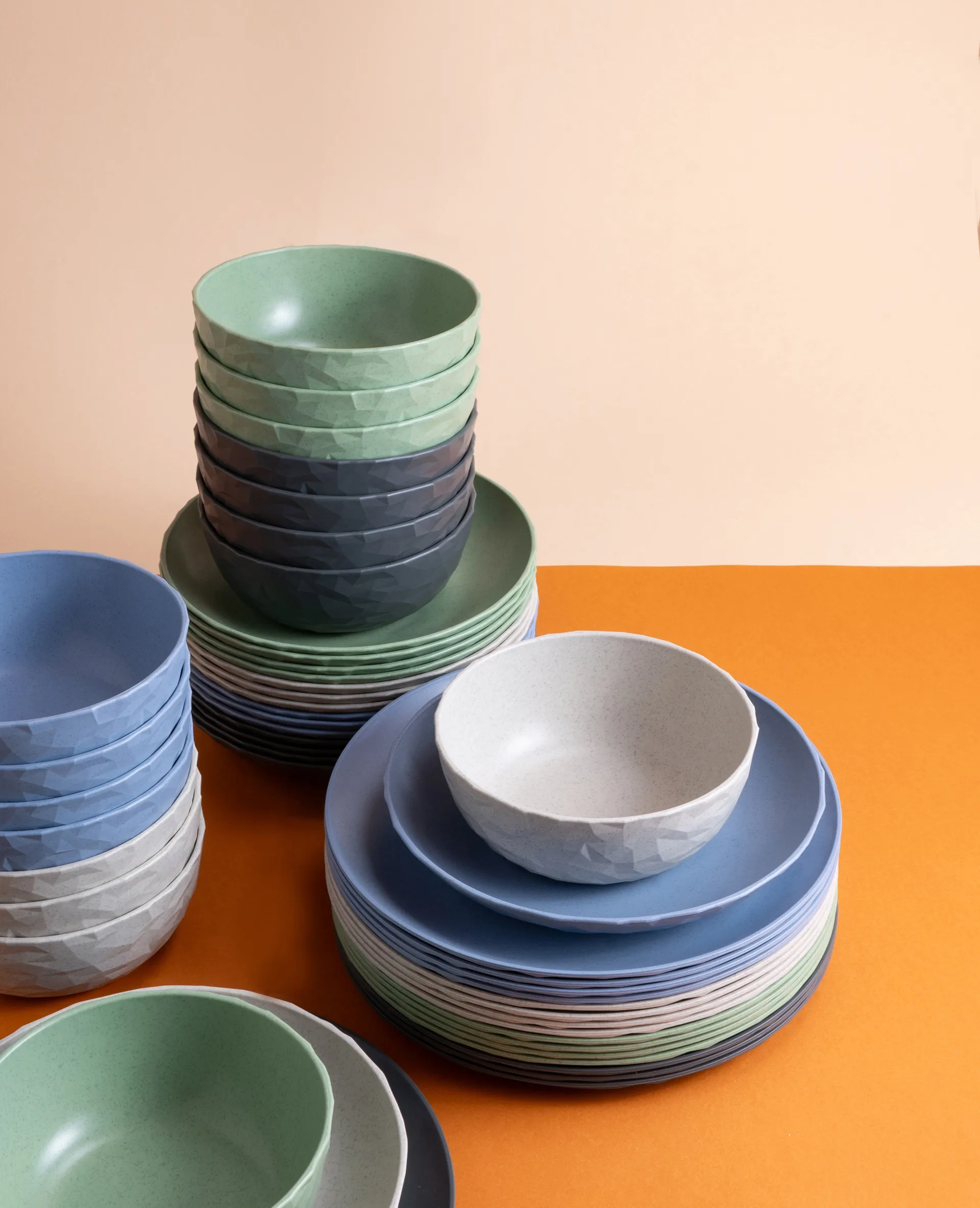 Club skål Ø16,2 cm 4-pack biocirkulär termoplast, Nature leaf green Koziol