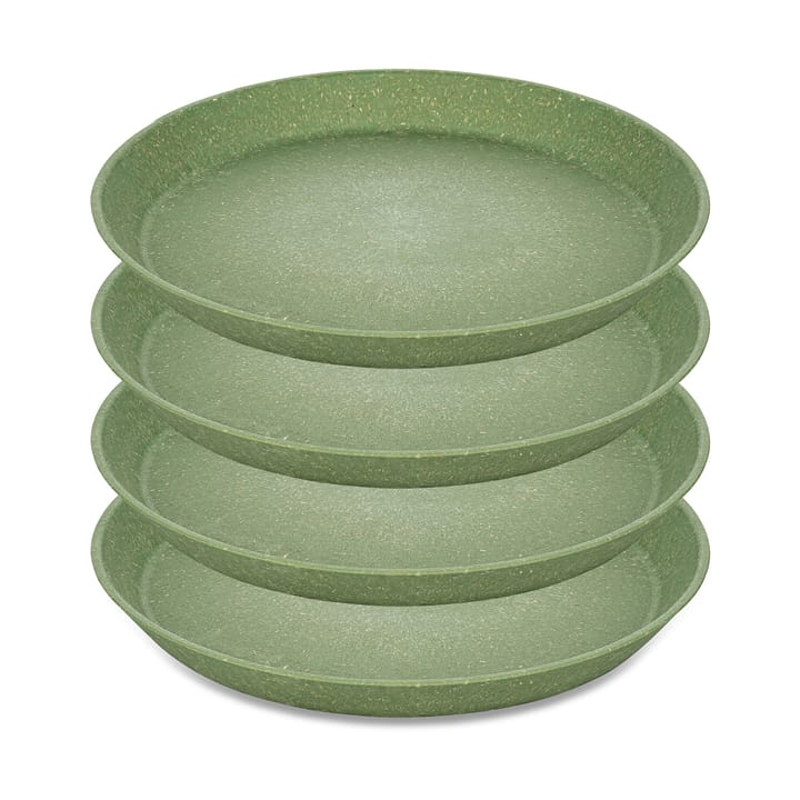 Connect assiett Ø20,5 cm 4-pack, Nature leaf green Koziol