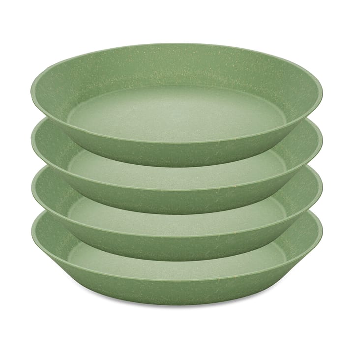 Connect djup tallrik Ø24 cm 4-pack, Nature leaf green Koziol