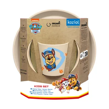Koziol Connect Paw Patrol barnservis 3 delar Beige