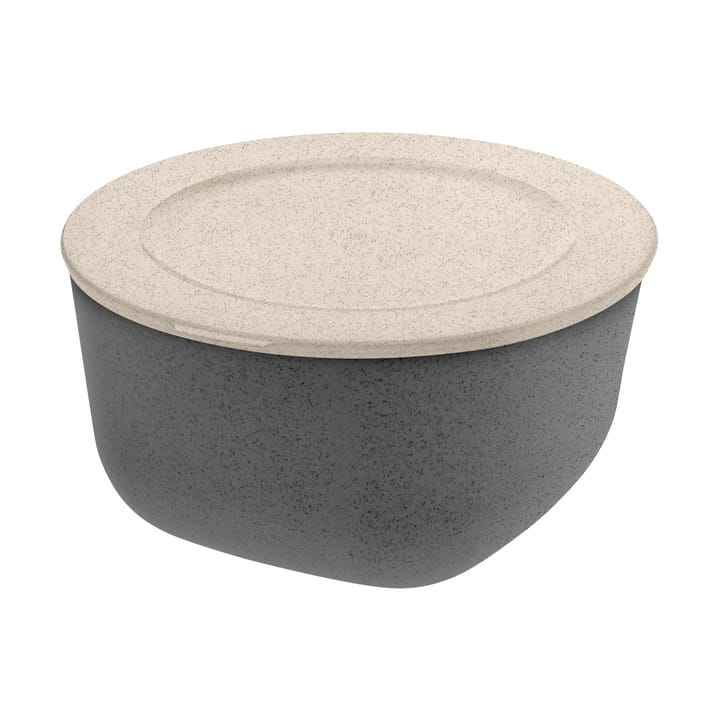 Connect skål/bunke med lock 2 L biocirk termoplast - Nature ash grey - Koziol