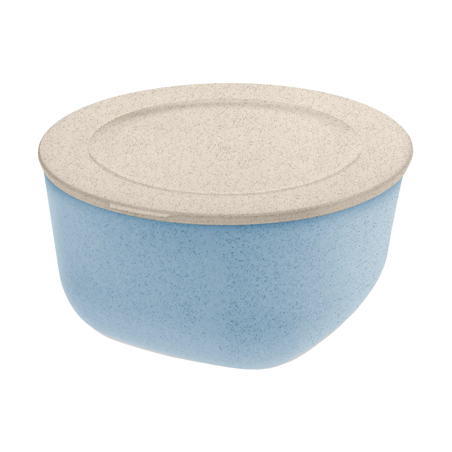 Connect skål/bunke med lock 2 L biocirk termoplast, Nature flower blue Koziol