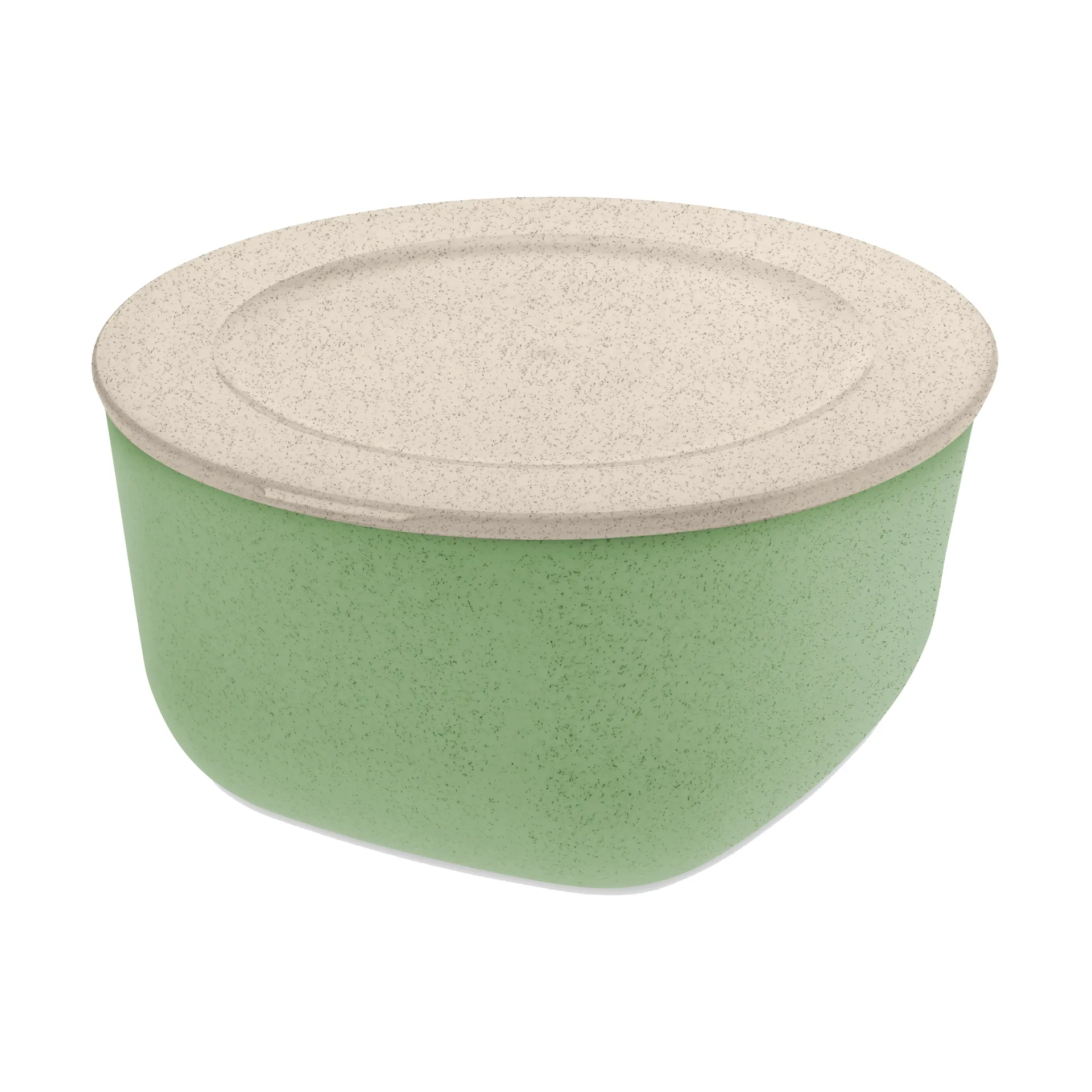 Connect skål/bunke med lock 2 L biocirk termoplast, Nature leaf green Koziol