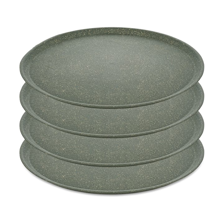 Connect tallrik Ø25,5 cm 4-pack - Nature ash grey - Koziol