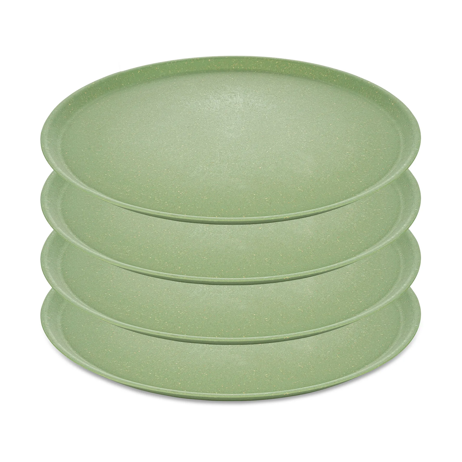 Connect tallrik Ø25,5 cm 4-pack, Nature leaf green Koziol