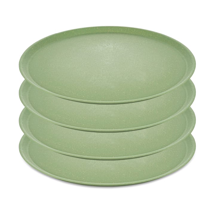 Connect tallrik Ø25,5 cm 4-pack - Nature leaf green - Koziol