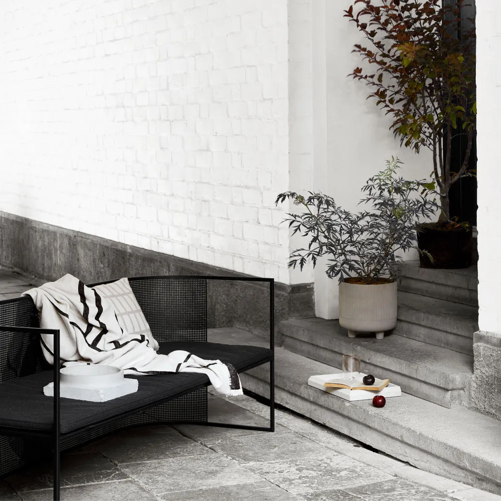 Bauhaus bänk, beige Kristina Dam Studio