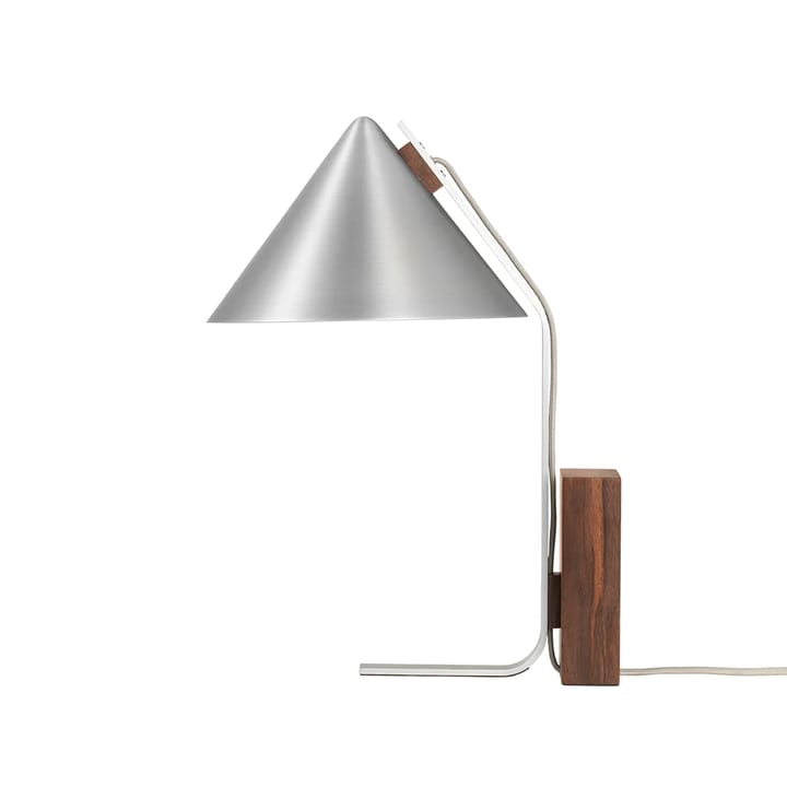 Cone bordslampa - Aluminium-valnöt - Kristina Dam Studio