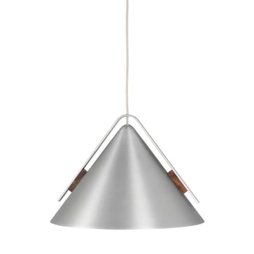 Läs mer om Kristina Dam Studio Cone pendel L Aluminium-valnöt