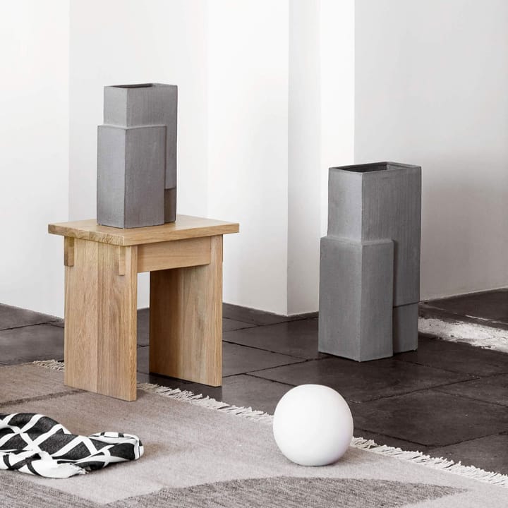 Monolith vas, grey, small Kristina Dam Studio