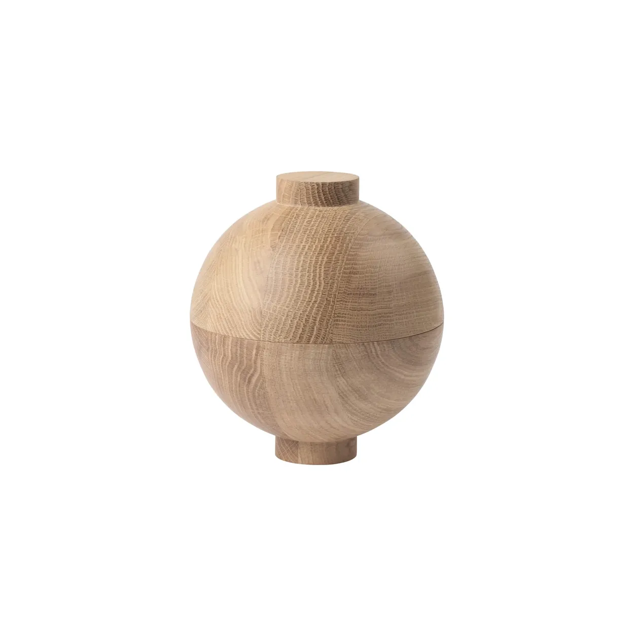 Kristina Dam Studio Wooden Sphere skål XL Ø16x18 cm Ek