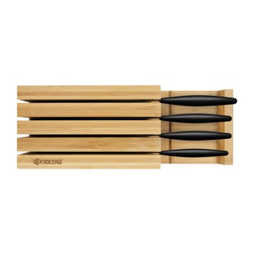Kyocera Kyocera knivblock bambu för 4 knivar 34 cm