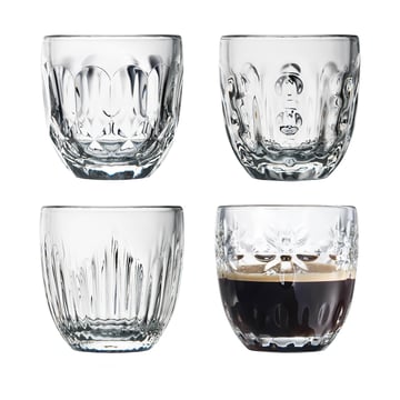 La Rochère Troquet espressoglas 10 cl 4 delar Klar