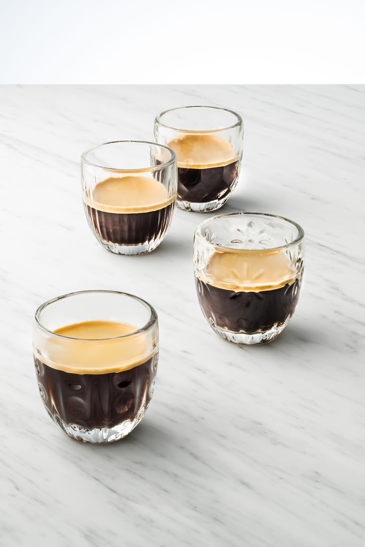 Troquet espressoglas 10 cl 4 delar, Klar La Rochère