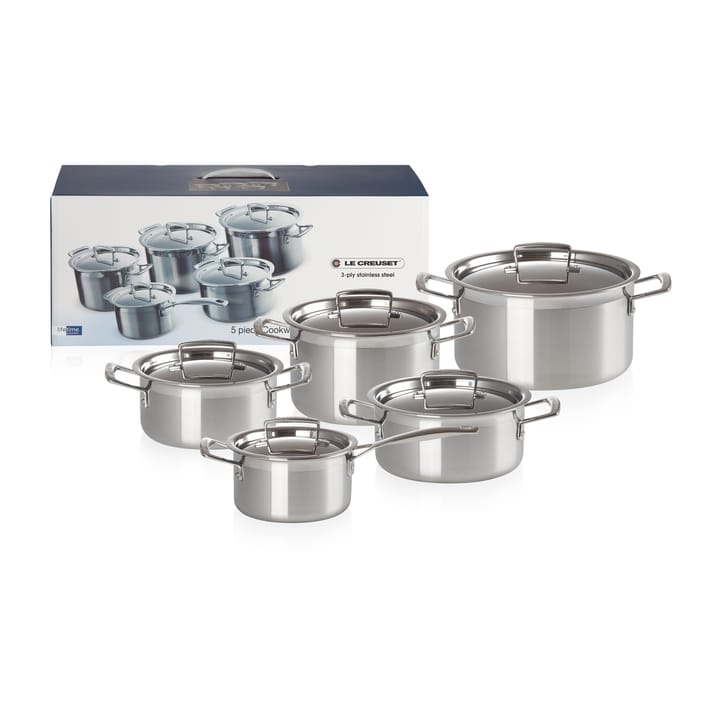 Le Creuset 3-Ply grytset, 5 delar Le Creuset