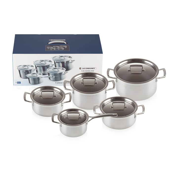 Le Creuset 3-Ply grytset, 5 delar Le Creuset