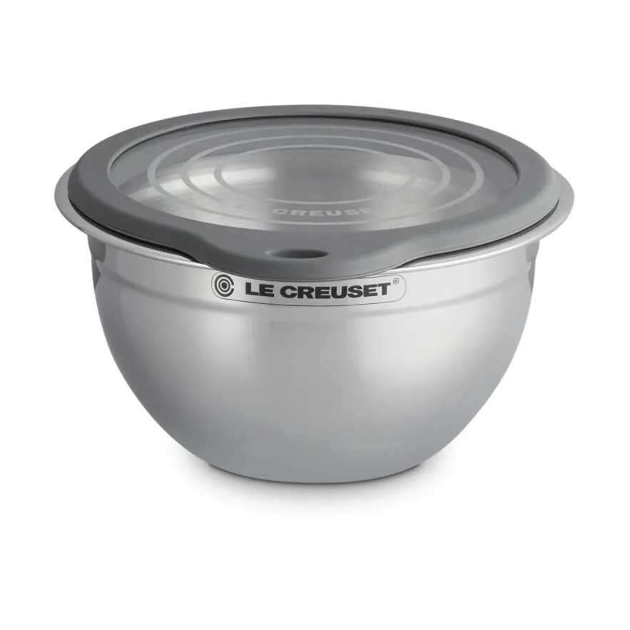 Le Creuset blandingsskål med glaslock, 19 cm