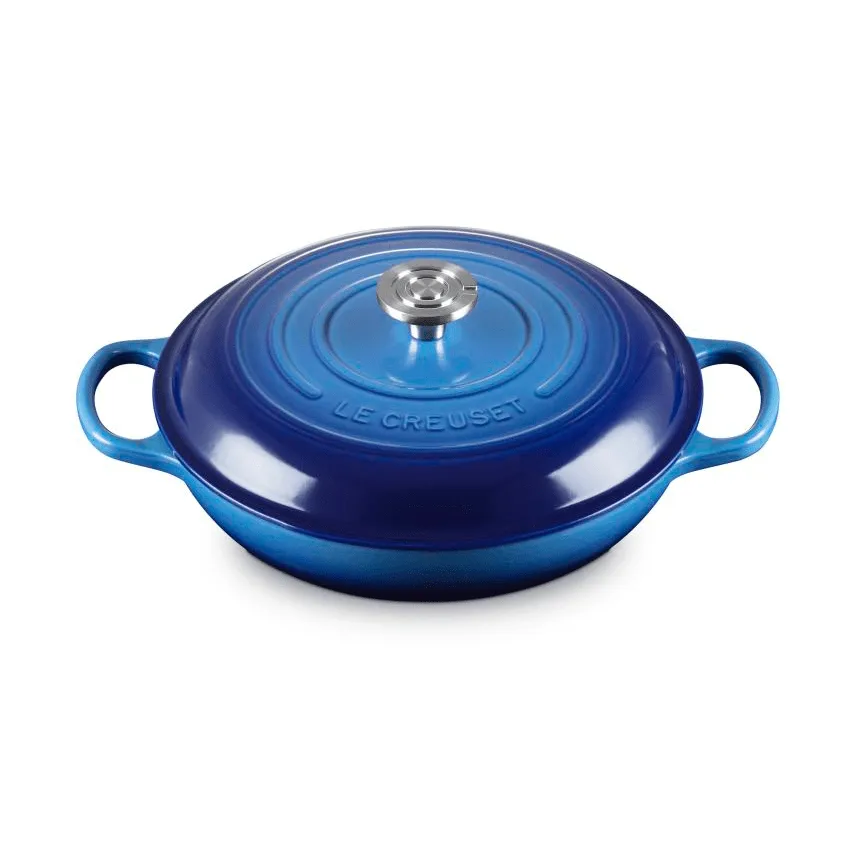 Le Creuset Classic gjutjärn buffétgryta glaslock, Azure, 3,5 L Le Creuset