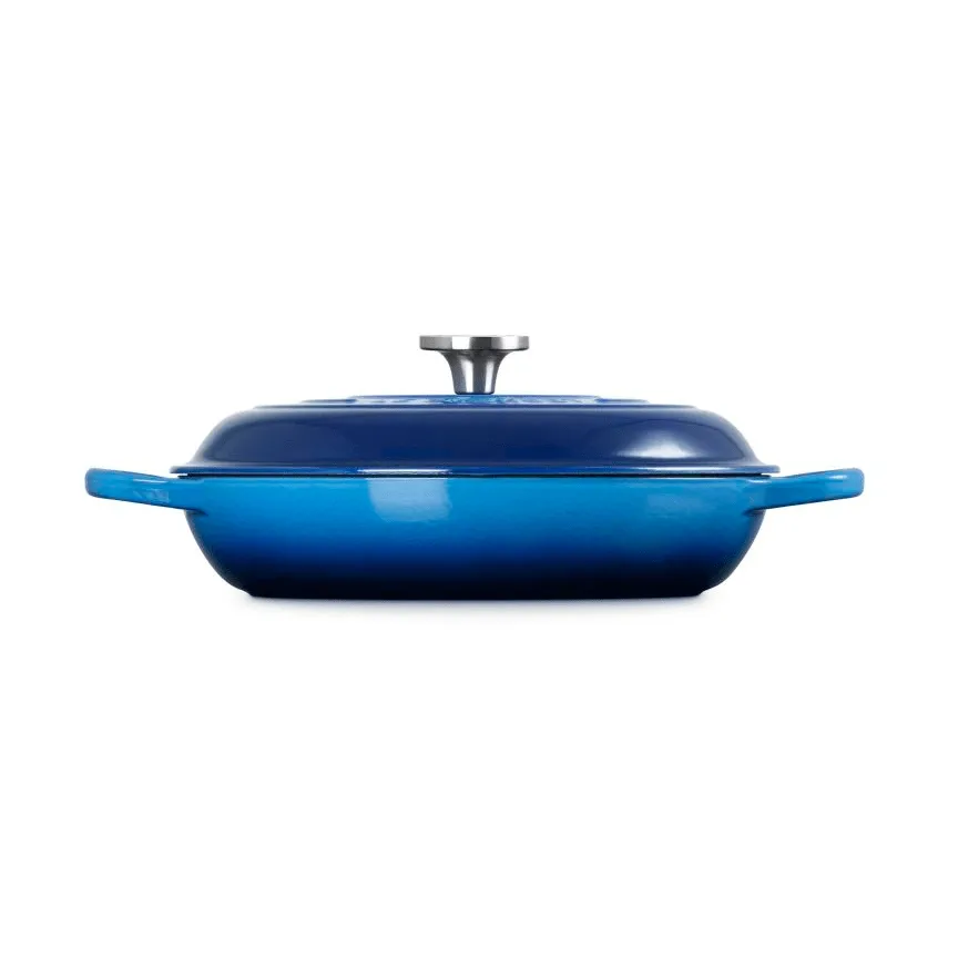 Le Creuset Classic gjutjärn buffétgryta glaslock, Azure, 3,5 L Le Creuset