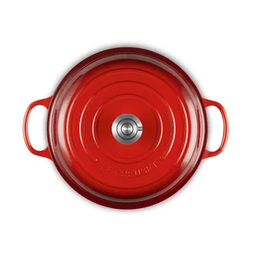 Le Creuset Classic gjutjärn buffétgryta glaslock - Cerise, 3,5 L - Le Creuset