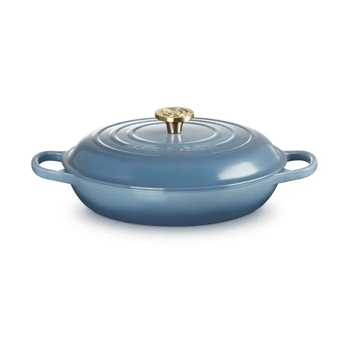 Le Creuset Classic gjutjärn buffétgryta glaslock - Chambray, 3,5 L - Le Creuset