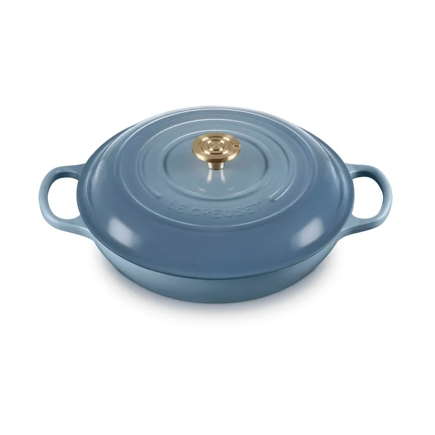 Le Creuset Classic gjutjärn buffétgryta glaslock, Chambray, 3,5 L Le Creuset