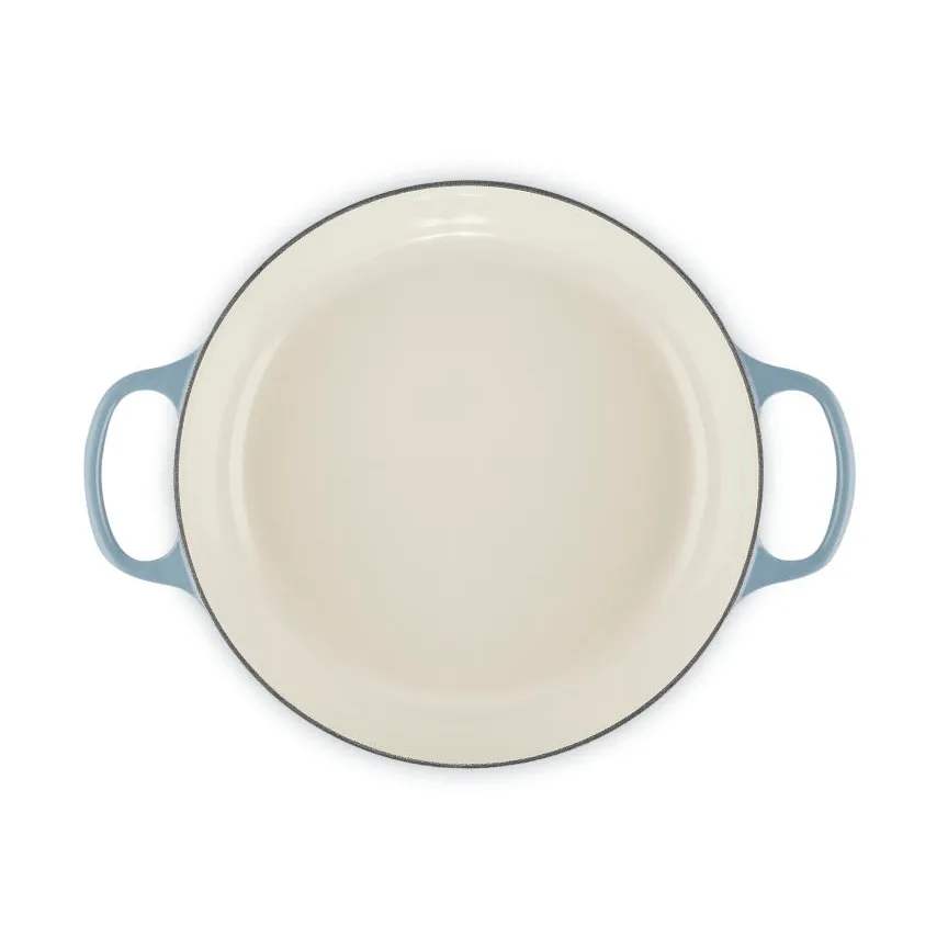 Le Creuset Classic gjutjärn buffétgryta glaslock, Chambray, 3,5 L Le Creuset