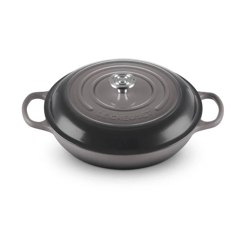 Le Creuset Classic gjutjärn buffétgryta glaslock, Flint, 3,5 L Le Creuset