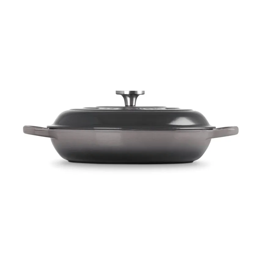 Le Creuset Classic gjutjärn buffétgryta glaslock, Flint, 3,5 L Le Creuset
