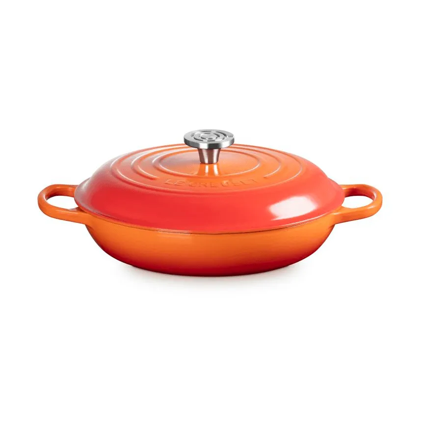 Le Creuset Classic gjutjärn buffétgryta glaslock, Volcanic, 3,5 L Le Creuset